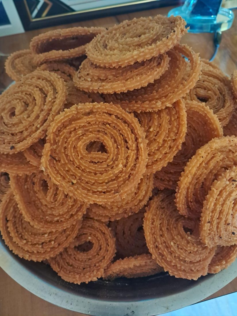 Crispy homemade chakli